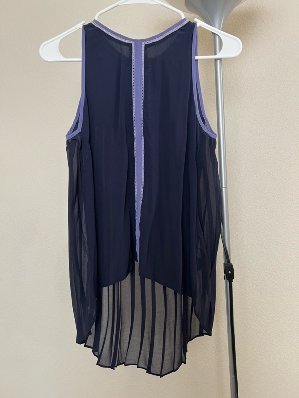 Purple Lavender Sleeveless Hi-Low Top